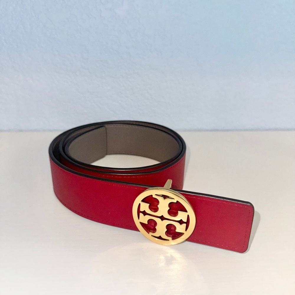 Red waist Belt Tory Burch